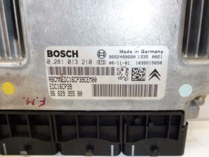 Control unit Bosch EDC16CP39 0281013210 9662935580 1942K9