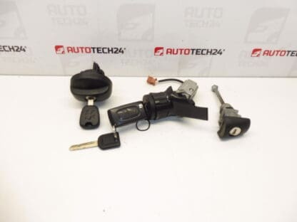 Set of locks plus two keys Peugeot 207 4162KF 4162NW