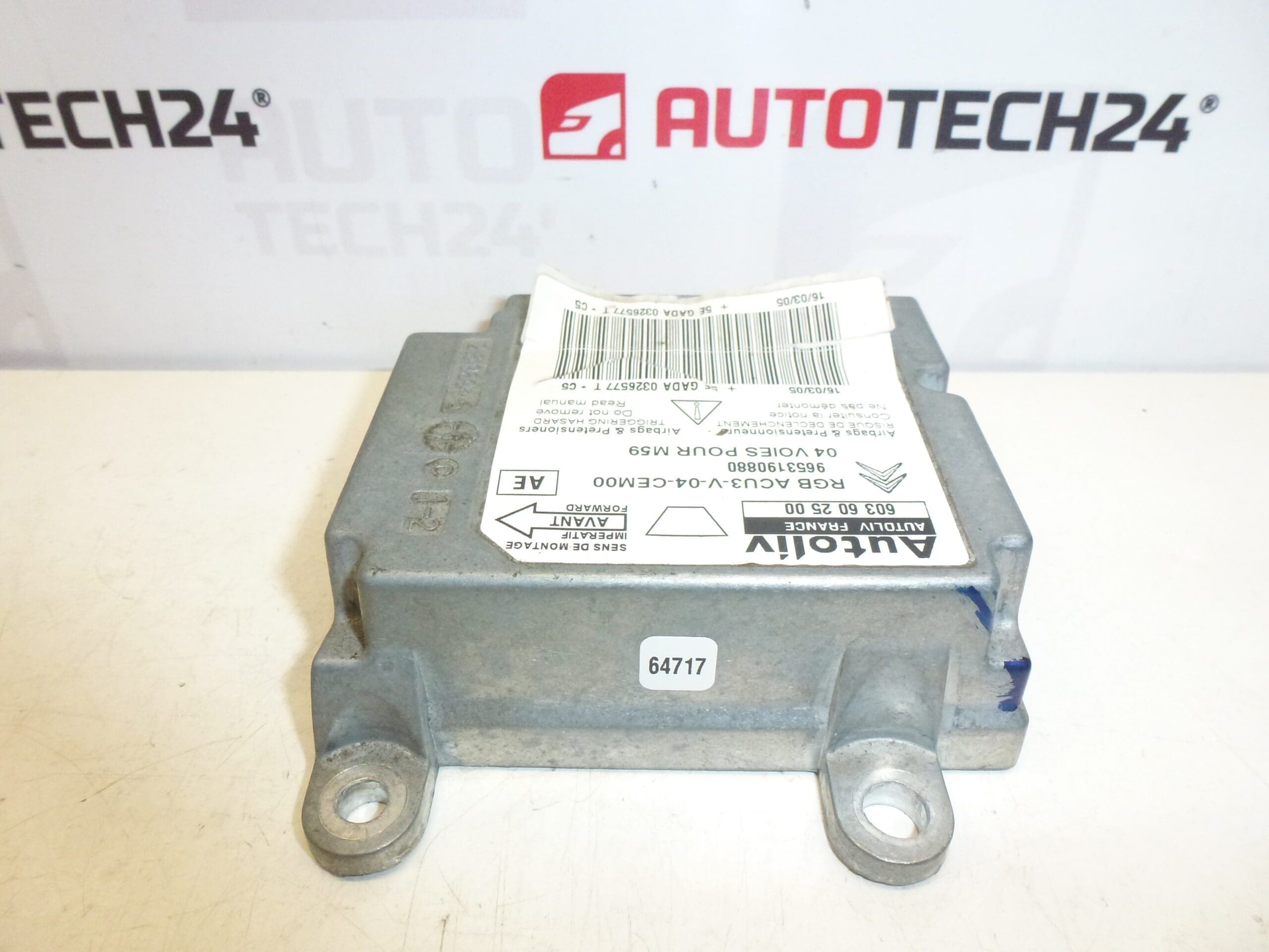 Citroën Peugeot Airbag Unit 9653190880 603602500 - Image 2